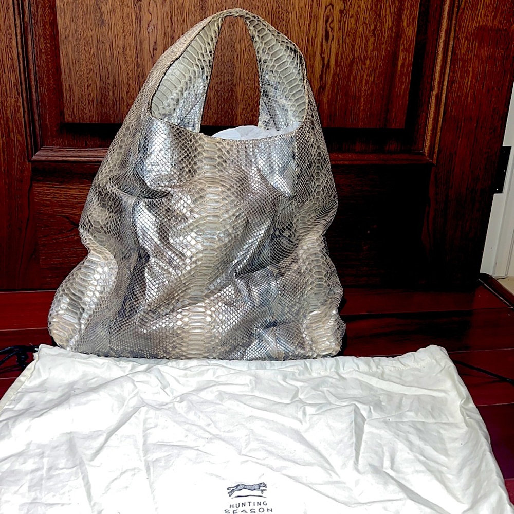 Hunting Season large  Python Hobo Bag.